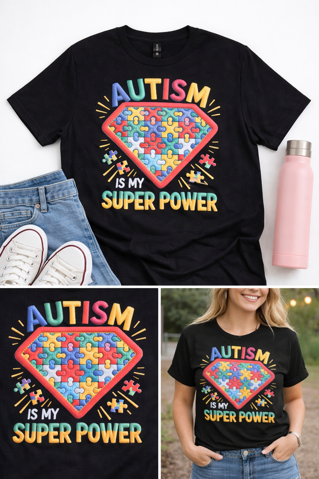 Autism Awareness tshirt, Autism is my super power, graphic tee