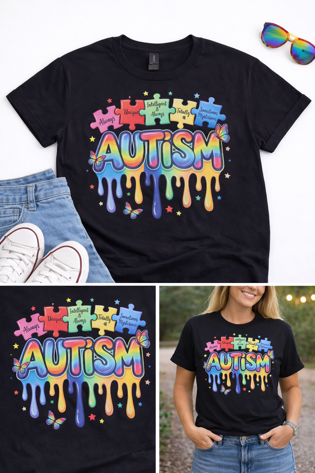 Autism Awareness Tshirt, Autism drip, graphic tee