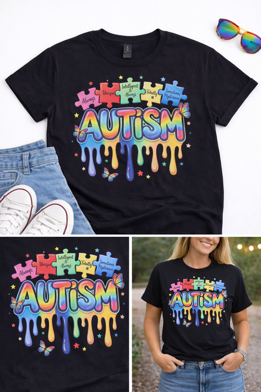 Autism Awareness Tshirt, Autism drip, graphic tee